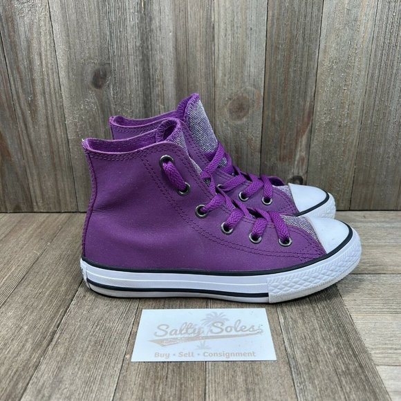 junior purple converse